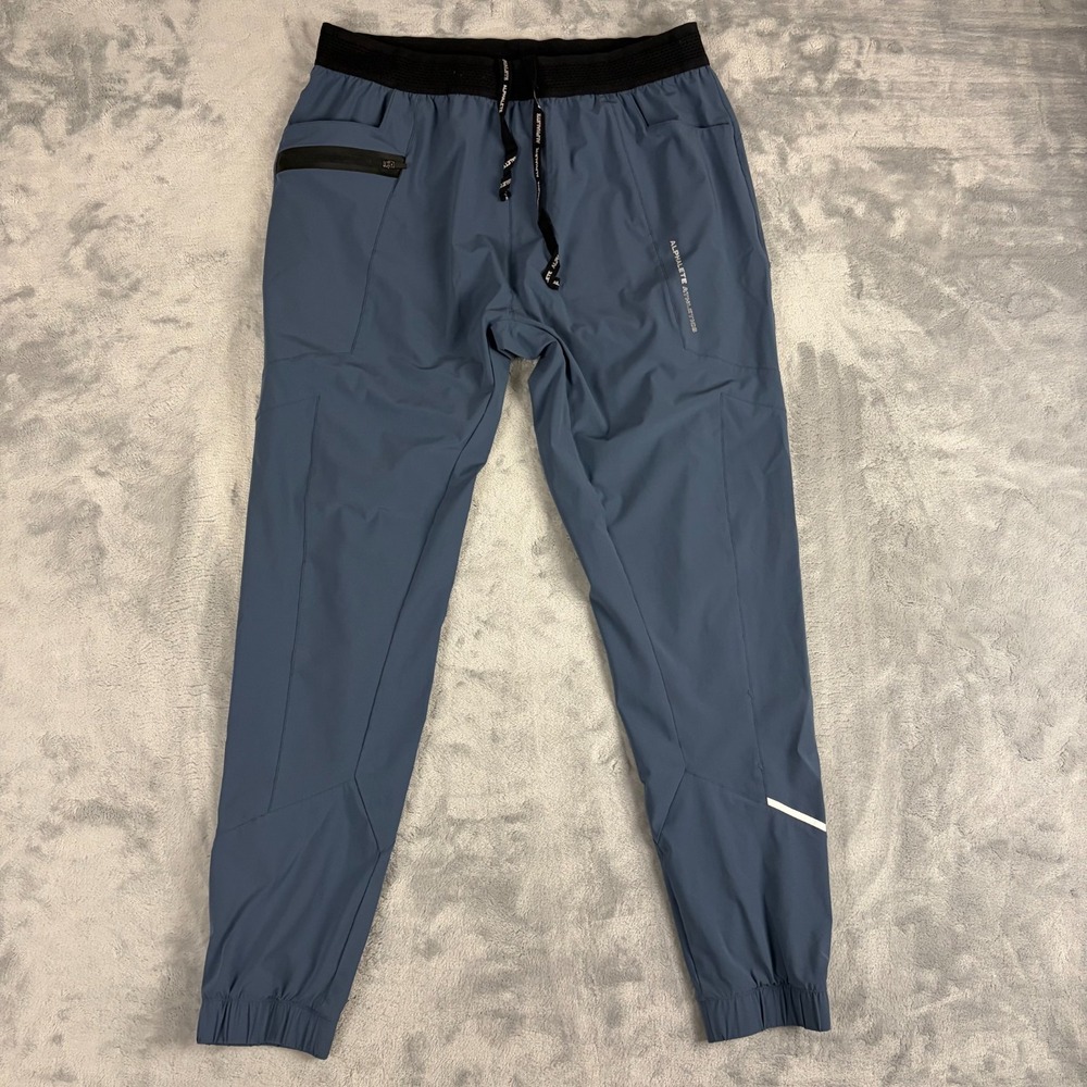 Alphalete Pants Mens Medium Joggers Zip Pocket Fitness Tapered Gym Athletic